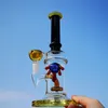 10 Zoll dicke Wasserpfeifen berauschende Glasbongs Öl-Dab-Rigs Duschkopf-Perkolator gerades Rohr Wasserpfeifen 14-mm-Innengewinde mit Schüssel