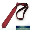 Mans Accessories Slim Skinny Tie for Men Jacquard Woven Solid Champagne Orange Red Purple Blue Ties Wedding Necktie