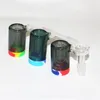 Narghilè 14mm Glass Ash Catcher con contenitore in silicone 5ML Reclaimer Maschio Femmina Ashcatchers per Quartz Banger Water Bong Dab Rigs