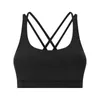 Naked Feel Workout LU-141 Gym Sport BRAS Top Frauen Mid Support Stoßfest Push Up Yoga Athletic Fitness BH Crop Top