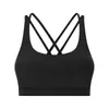 Sensation nue entraînement Lu141 gymnastique Sport brassière femmes mi soutien antichoc Push Up Yoga athlétique Fitness soutien-gorge haut court 6648614