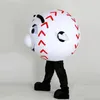 Costume de mascotte de baseball de sport d'Halloween de haute qualité Personnaliser le personnage de thème d'anime en peluche de dessin animé Taille adulte Déguisement de carnaval de Noël