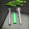 Renk Eklenmiş Cam Boru Toptan Cam Bongs Yağ Burner Su Boruları Sigara İçme