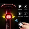 Luci per bici Retroilluminazione lampeggiante Telecomando senza fili ricaricabile Fanale posteriore per bicicletta Indicatori di direzione di sicurezza