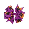 Halloween decoratie lint bogen haarclips voor schattige meisjes pompoen haarspelden barrette kinderen haaraccessoires