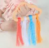 Toddler Soothers Wooden Teethers toy wood cloud colorful cotton rope DIY baby gift molar stick DD047