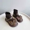 2021 autunno inverno nuove scarpe per bambini ragazze caviglia coreano bowknot stivali per bambini principessa cotone scarpe G1210