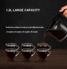 2 In1 Drip Coffee Machine Automatic Coffee Maker Digital Display Grinder Freshly Ground American Espresso Tea Milk