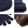 Nieuwe Collectie Winter Warm Heren Hoed Sjaal Handschoenen Set Mutsen Hoeden Gebreide Thicken Mannen Dames Cap Bib Pak Unisex 3PCS