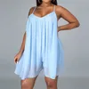 Sexy Woman Sling Jumpsuit Elegant Ladies Summer Sleeveless Playsuit Beach Romper Overall For Women Clothes 210521