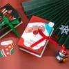 50% rabatt på julklappar Magic Book Giftväska Godis Tom box Merry Xmas Inredning för hem Nyår Leveranser Natal Presents Party Supply S912