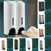 Liquid Soap Dispenser Wall Mounted Bathroom Hand Shower Gel Shampoo For Washrooms And Rooms Of Home 21.5x7.5cm