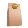 1,5 pouce merci bricolage biscuit maison Étiquettes d'emballage autocollants kraft en papier fait à la main Sac d'emballage ou autocollant de joint de boîte