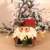 46*23cm medias de Navidad calcetines con muñeco de nieve Santa alce oso impresión Navidad caramelo regalo bolsa chimenea-árbol de Navidad decoración Año Nuevo