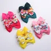 3pcs/set bowknot nylon baby headbands leapard girls heopard band band floral新生児ヘッドバンドかわいい赤ちゃんヘアアクセサリーキッズヘッドバンド1376 b3