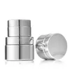 Silver Plated glass cosmetic jars Cream bottles 5g 10g 15g 20g 30g 50g lip balm cream containers
