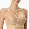 Womens Lingerie Sexy Bra Wireless Plus Size brassiere Elegant Embroidered Bh Underwear Tops Size A B C D DD E F Cup 210728