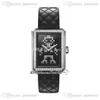 Boy-Friend Code Coco Electro H4469 Schweizer Quarz-Damenuhr, Diamant-Lünette, Low Poly, schwarzes Zifferblatt, Lederarmband, limitierte Auflage, Damenuhren Puretime F02a1