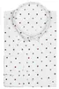 Mens Shirts Casual Slim Fit Long Sleeve Button Polka Dot For Men White Black Business Fitness Leisure Made In Turkey Top Men'263Z