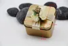 Mini Metal Storage Box Party inplate Valentine's Day Gift Box Wedding Chocolate With Flower Decor Packaging