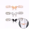 Bowknot Clip Clasps Clashs Brouches Ювелирные Изделия Женщины Кардиган Свитер Блузка Шаль Рубашка Воротник Зажима Одежда Аксессуары