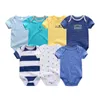 Uniesx born Baby Rompers Clothing 7Pcs/Lot Infant Jumpsuits 100%Cotton Children Girls&Boys Clothes 210816