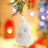 Decorações de Natal 1pcs anjo boneco de neve anjo ornamentos de pavor de árvores artesanais pingentes de pelúcia brinquedo de boneca wi