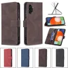 Anti-theft Brush Leather Wallet Cases For Samsung A23 5G A73 A03 Core A13 4G A22 A52 A72 A32 S21 A33 A53 S22 Ultra Plus RFID Signal Blocking Magnetic Holder Flip Cover