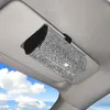 Andere Innenausstattung Strass Auto Brillenetui Sonnenbrille Aufbewahrungsbox 7 Farben Kristall Auto Sonnenblende Organizer Holder304l