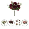 Декоративные цветы венки 5 цветов Красивые легко поддерживать искусственный шелковый цветочный романтический симуляция для вечеринки
