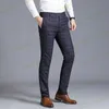 Plus -storlek Mens Plaid Suits Pants Man Work Business Casual England Style byxor Male Lose Slim Wedding Pants337E