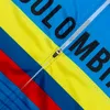 콜롬비아 사이클링 팀 저지 자전거 반바지 턱받이 세트 ropa ciclismo mens mtb 셔츠 여름 자전거 마이 롯 바닥 의류 빠른 건조