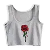 Crop Top Female Bleeding Funny Black Custom Tank Top Women X0507