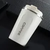 500 / 380ml tasse à café tasse de voyage isolé gobelets sans air bouteille créative portable de la bouche droite259R280W