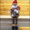 Dekorasyonlar Festival Parti Malzemeleri Ev Bahçe Noel Bebekler Ağaç Süsü Güzel Elk Santa Snowman Peluş Oyuncak Dekorasyon Noel Hediyesi C için
