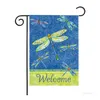 Butterfly Garden Flag American home Outdoor Courtyard flag30 * 45cm linen Banner Flags Party decorate 11style T2I51988