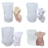 Craft Tools 3D Art Body Candle Mold Female Perfume Plaster Silicone Fragrance Making Wax Mould Soap Decor3641463