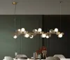 Konst designad matsal ljuskrona lampor horisontella tak hängande ljuskronor lätt blomma gren serie kök ö hängande lampa