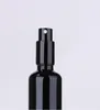 Großhandel schwarze Glassprühflaschen 5 ml 10 ml 15 ml 20 ml 30 ml 50 ml 100 ml leere kosmetische Verpackungsbehälter mit Pumpsprüherkappe