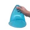 2 Stück 21 cm King-Size-Vakuumsauger, blau, XXL-Cups mit Vakuumschlauch für sexy europäisch-amerikanische weibliche Po-Bruststraffung