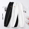 Vår sommar sweatspants kvinnlig lös plusstorlek Streetwear Sport Pant Baggy Fashion Oversize Sports 210531