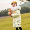 Winter Polyester Jacke für Mädchen Koreanische Version Verdicken Weiße Ente Unten Abnehmbare Pelz Kragen Casual Kinder Kleidung 211203