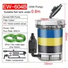 Transparante aquarium fish tank externe canister filter Super rustig hoog rendement emmer buitenste filtratiesysteem met pomp Y200922