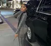 Abendkleid, Damenkleid, Yousef Aljasmi Zuhair Murad, Stehkragen, Silberkristalle, Quaste, Langarm, Meerjungfrau, Myriam Fares, Etuikleid, Kim Kardashian, Kylie Jenner