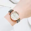 Ny modeklocka Women Casual Leather Belt Watches Simple Ladies 'Big Dial Sport Quartz Clock Dress Wristwatches Reloj Mujer2579