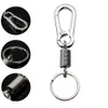 Chaveiro Primavera Cadeia de Aço Inoxidável Fivela Cabinete Chaveiro Retrátil Cintura Cinto Clipe Keyring Anti-Perdido Fivela Pendurar