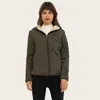 Johnature printemps 10 couleur femmes vestes de base manteau femme fermeture éclair polaire tissus lâche Parkas qualité 211018