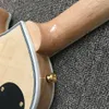 Chitarra elettrica Tastiera in acero intarsiato in abalone Chitarra in legno decadente Chitarra elettrica con corpo in mogano massiccio7213273