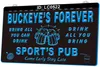 LC0522 Sus nombres Letrero de luz Forever Sport's Pub Venga temprano Quédese tarde Cerveza Bar Grabado en 3D