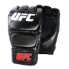 UFC MMA Fighting Leather Boxing Gloves Muay Thai Training Sparring Kickboxing Gloves Pads Punch Bag Sanda Protective Gear Ultimate190O